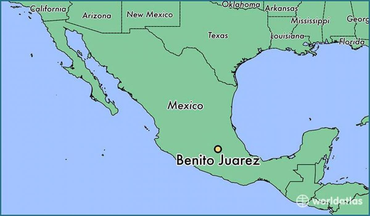 benito хуарез элсүүлдэг Мексик газрын зураг