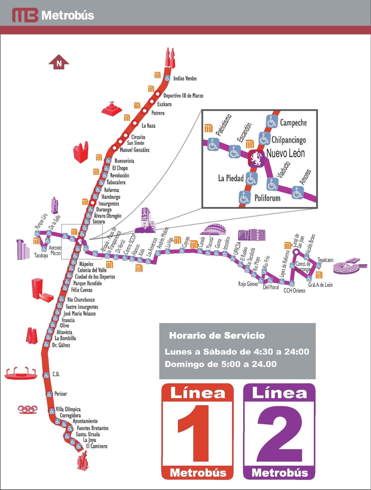 зураг metrobus Мексик Хот