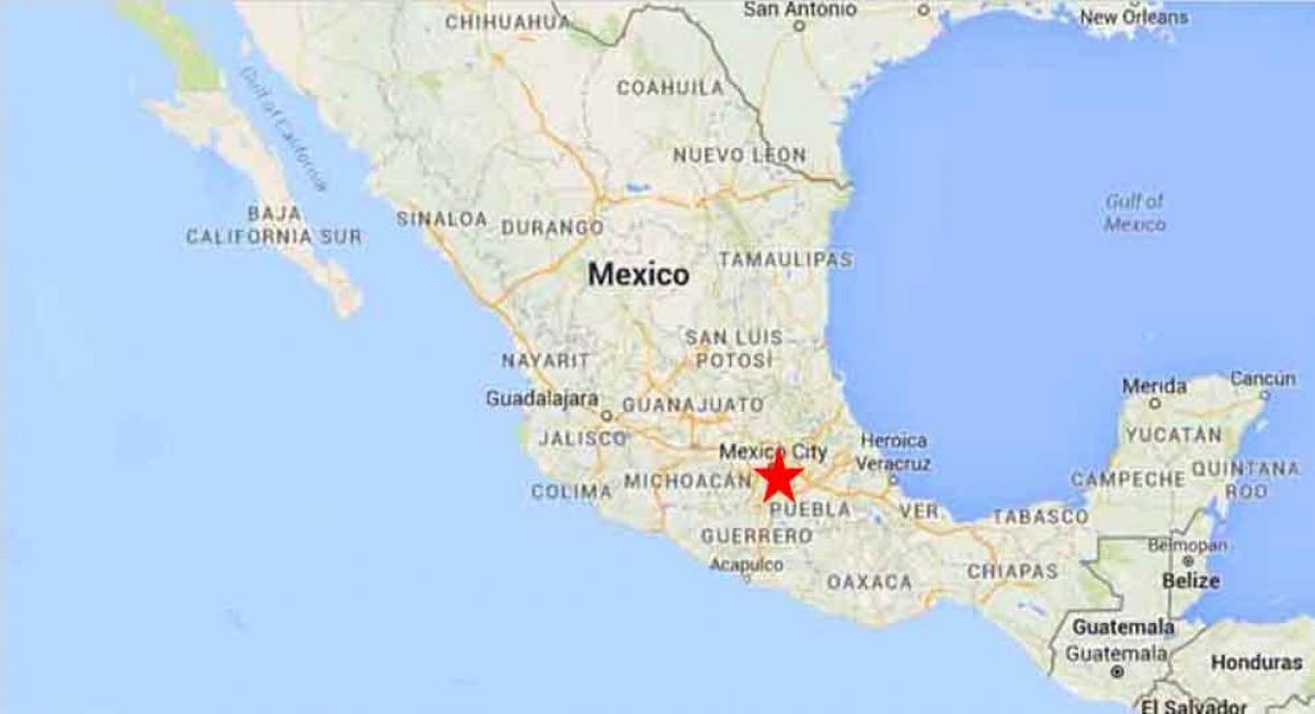 нийслэл Мексик газрын зураг