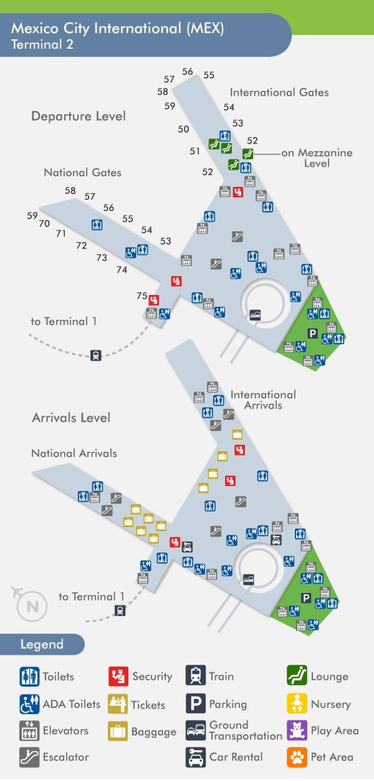 mex терминал 2 газрын зураг