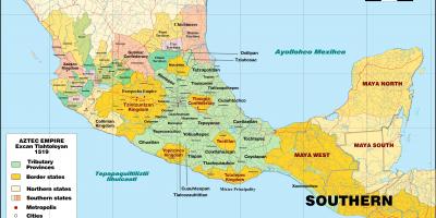 Tenochtitlan Мексик газрын зураг