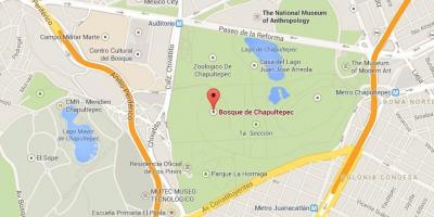 Chapultepec парк газрын зураг