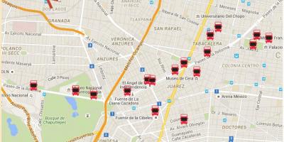 Turibus Мехико Хотын замын газрын зураг нь